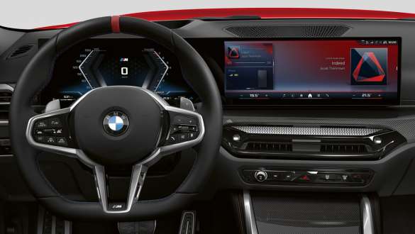 Koncepcia displejov BMW radu 2 Coupé G42 2024 kokpit interiér Koncepcia displejov BMW radu 2 Coupé G42 2024 kokpit interiér