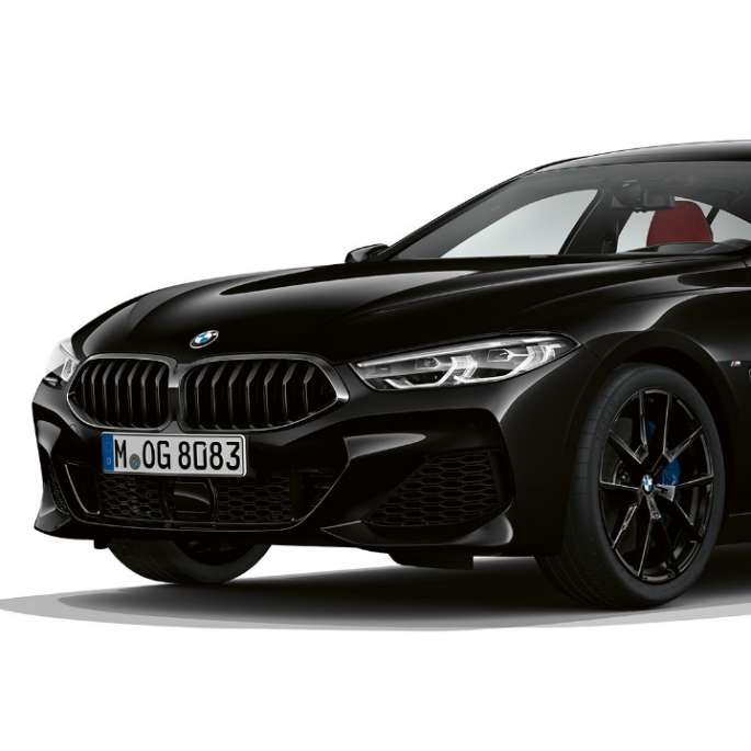 M Sport balík, trojštvrťový predný pohľad BMW radu 8 Gran Coupé, M Sport balík, trojštvrťový predný pohľad