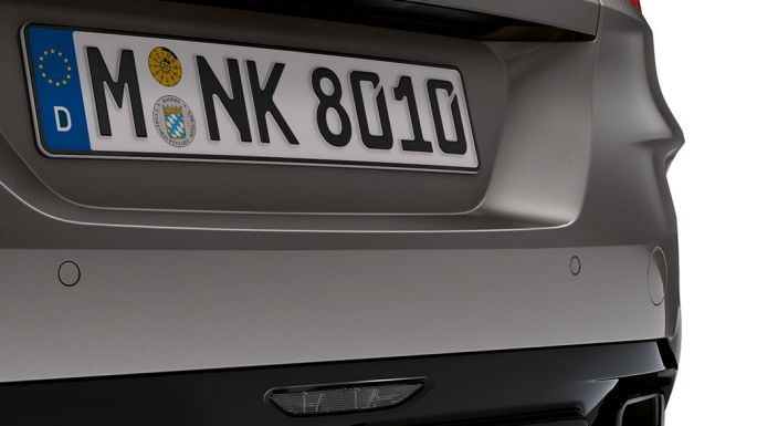 Koncovky výfuku BMW Z4 M40i Koncovky výfuku BMW Z4 M40i Roadster G29 2019 BMW Individual metalíza Frozen Grey detailný pohľad
