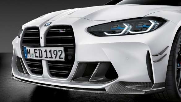 M Performance predný splitter karbónový BMW M4 Coupé G82 2020 BMW M4 Coupé G82 2020 M Performance predný splitter, karbónový detailný pohľad spredu
