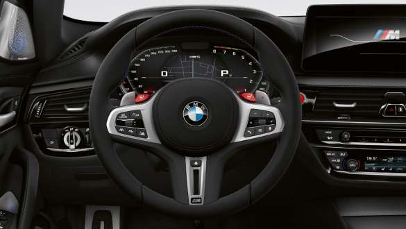 M kožený volant BMW M5 Competition a M Servotronic F90 2020 M kožený volant BMW M5 Competition a M Servotronic F90 LCI Facelift 2020 kokpit