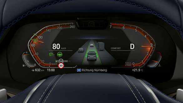 BMW X7 M s Driving Assistant Professional BMW X7 M, Driving Assistant Professional: Detail panelu vodiča, G07