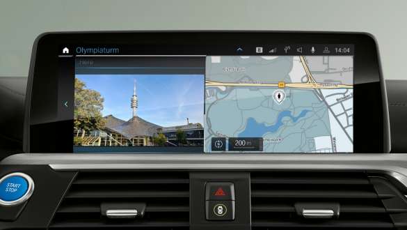 BMW Maps BMW iX3 G08 BMW Maps BMW iX3 G08 2020 iDrive displej interiér