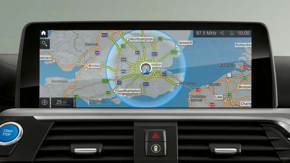 Connected Charging Services BMW iX3 G08 Connected Charging Services BMW iX3 G08 2020 iDrive displej interiér