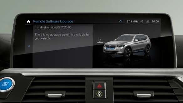 Remote Software Upgrade BMW iX3 G08 Remote Software Upgrade BMW iX3 G08 2020 iDrive displej interiér