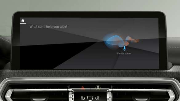 BMW Intelligent Personal Assistant BMW iX3 G08 BMW Intelligent Personal Assistant BMW iX3 G08 2021 iDrive displej interiér