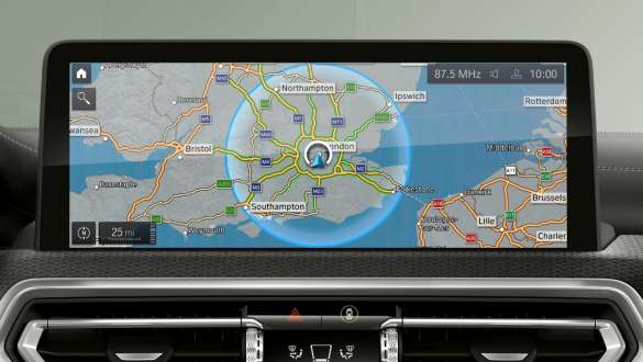 Connected Charging BMW iX3 G08 Connected Charging BMW iX3 G08 2021 iDrive displej interiér