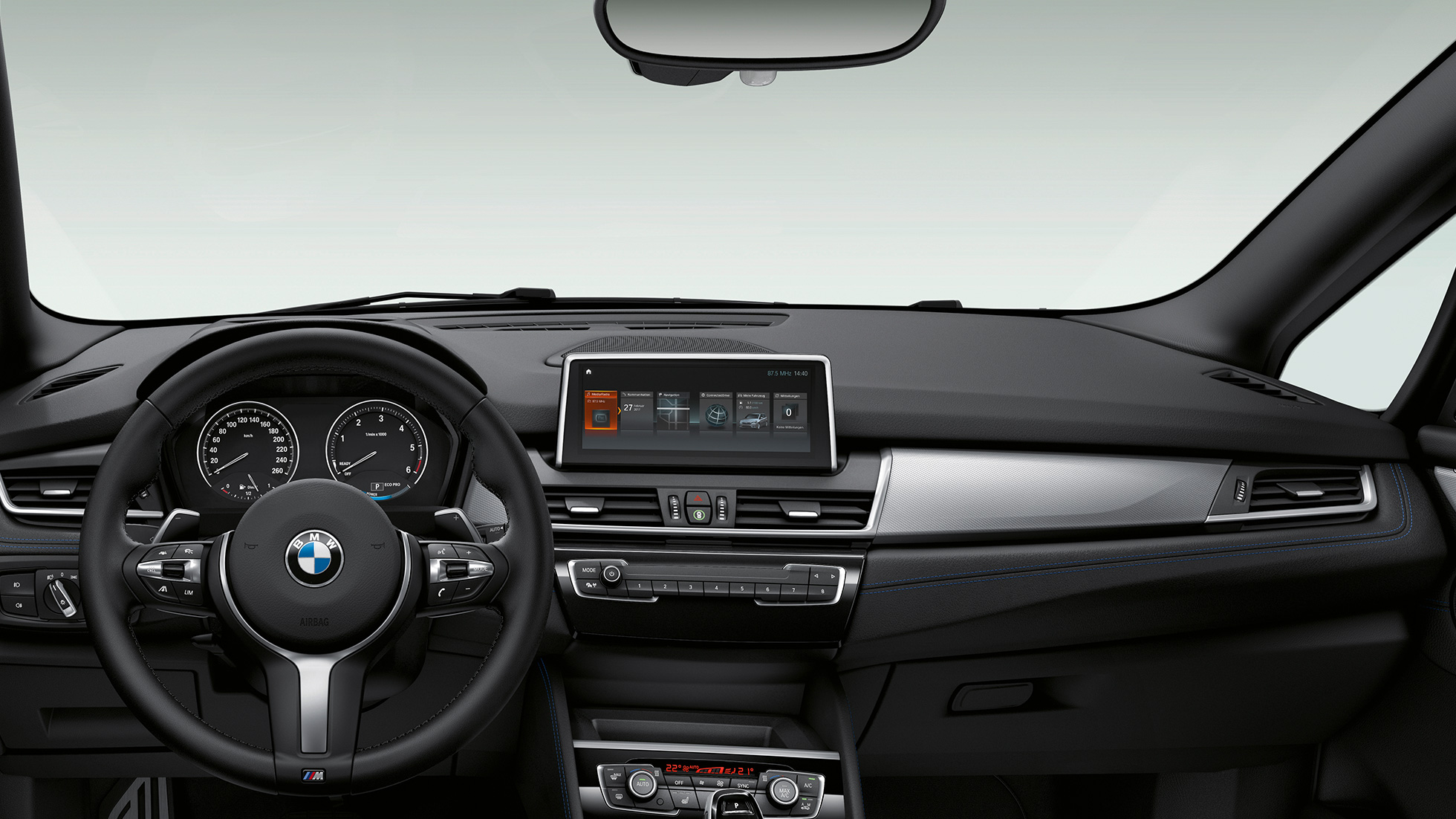 Kokpit BMW radu 2 Gran Tourer Model M Sport Kokpit BMW radu 2 Gran Tourer 220d xDrive Model M Sport F46 2018 interiér