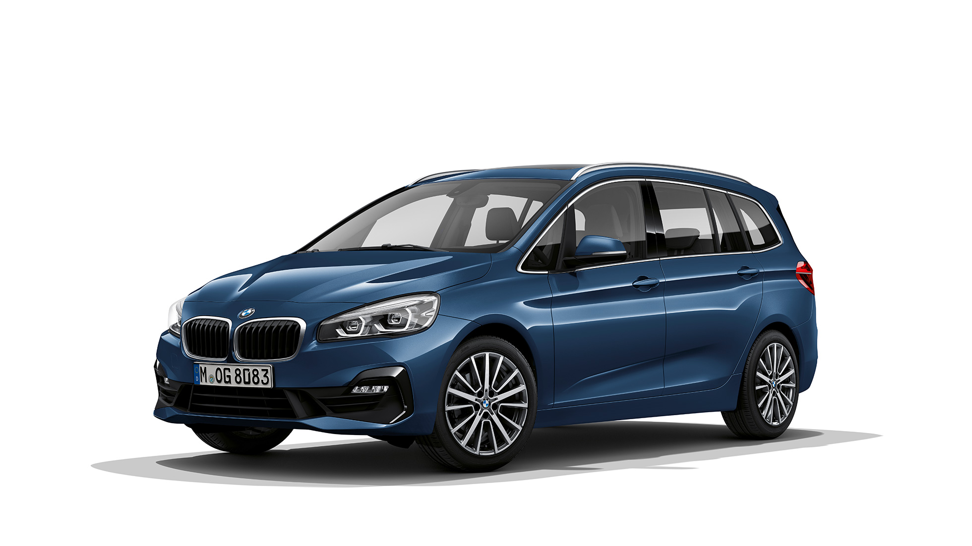 BMW radu 2 Gran Tourer Model Advantage predobočný pohľad BMW radu 2 Gran Tourer 218i Model Advantage F46 Facelift 2018 Phytonic Blue predobočný pohľad
