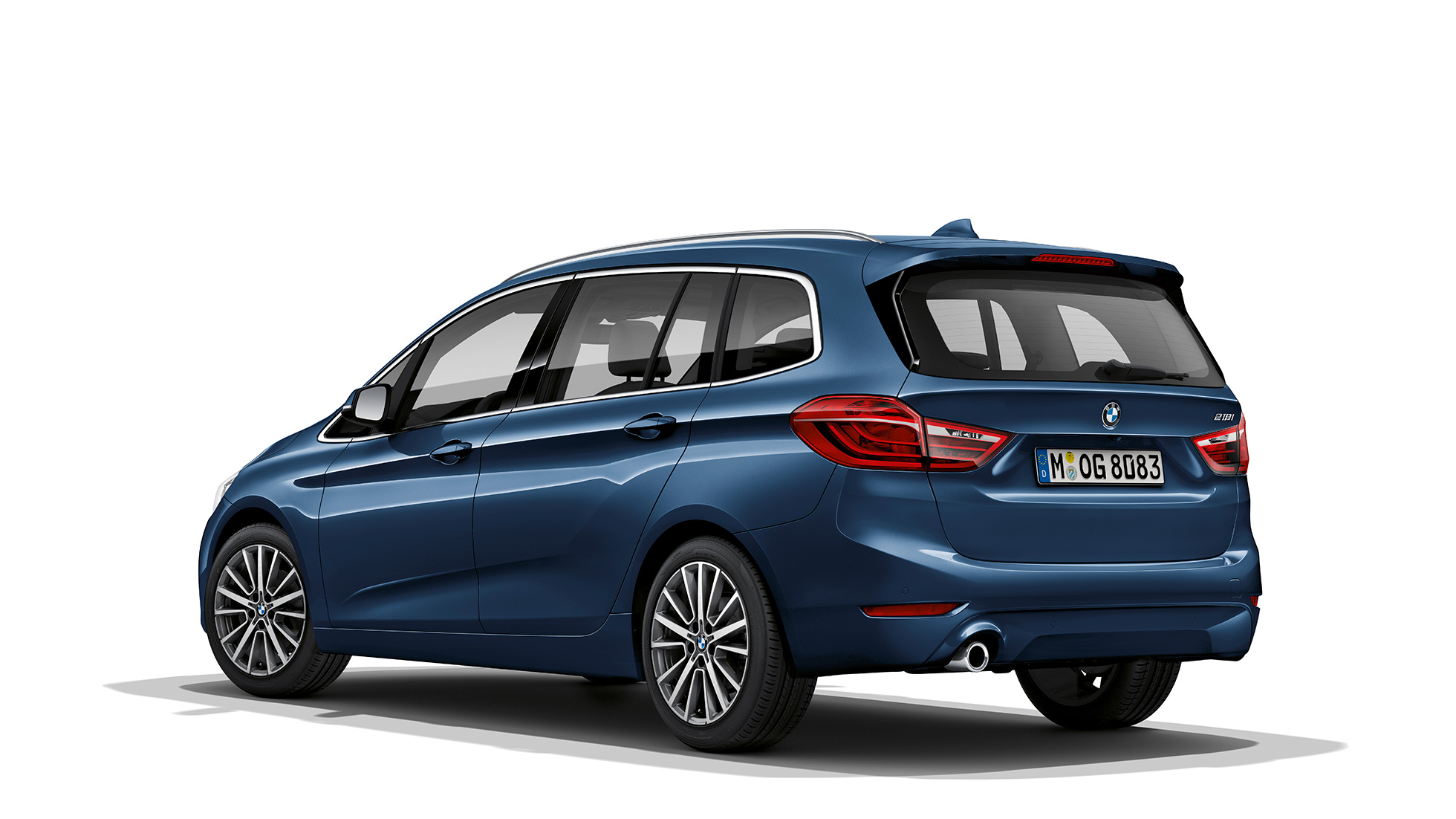 BMW radu 2 Gran Tourer Model Advantage zadobočný pohľad BMW radu 2 Gran Tourer 218i Model Advantage F46 Facelift 2018 Phytonic Blue zadobočný pohľad