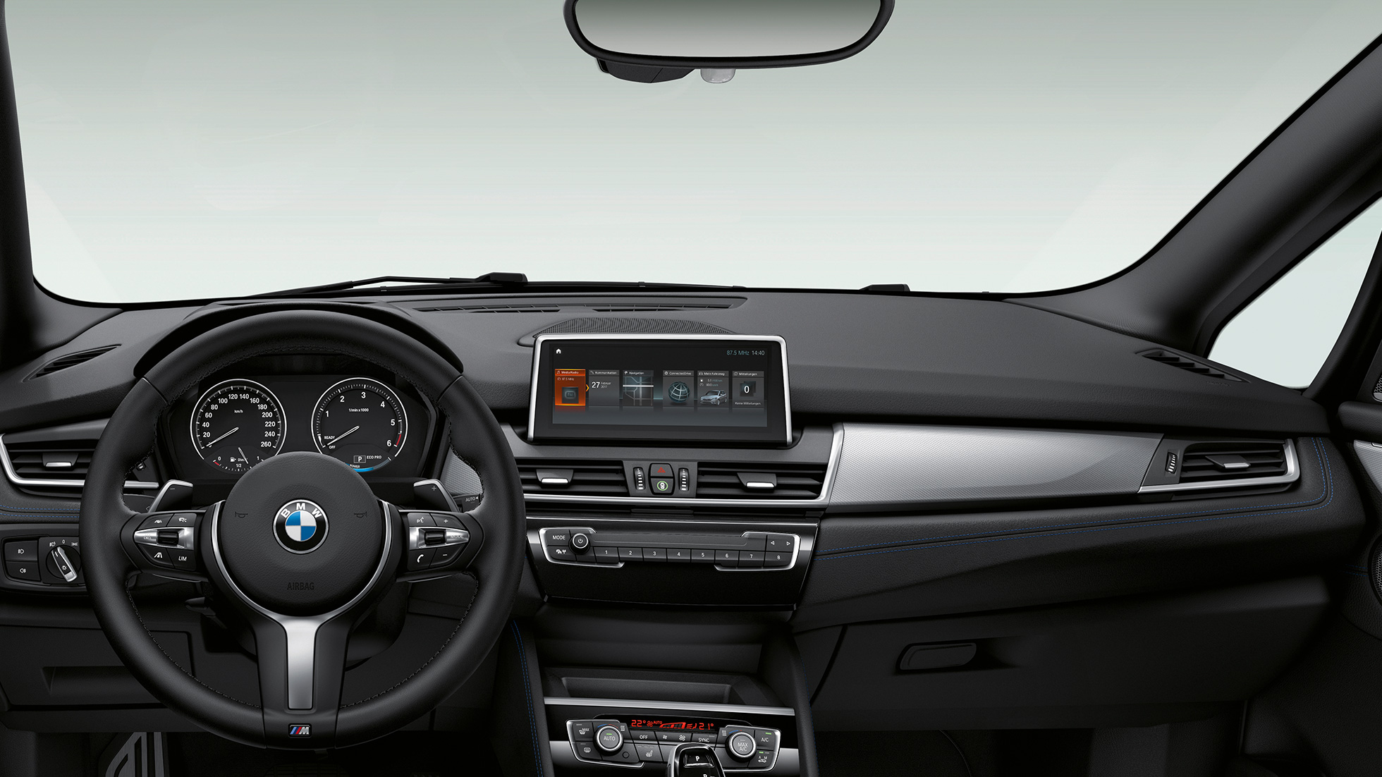 Kokpit BMW radu 2 Gran Tourer Model Advantage Kokpit BMW radu 2 Gran Tourer 218i Model Advantage F46 2018 interiér