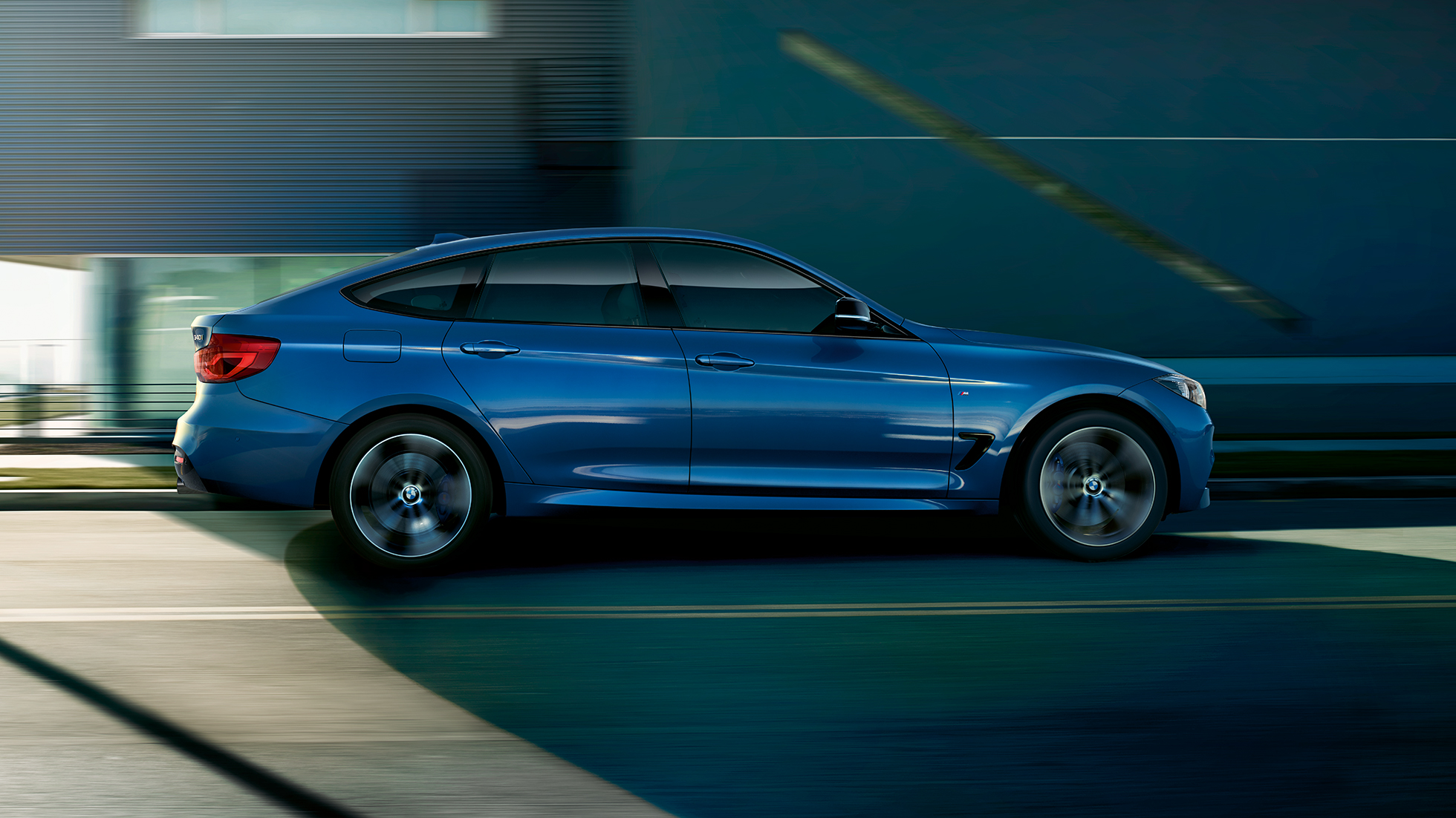 BMW radu 3 Gran Turismo, bočná snímka BMW radu 3 Gran Turismo, bočná snímka