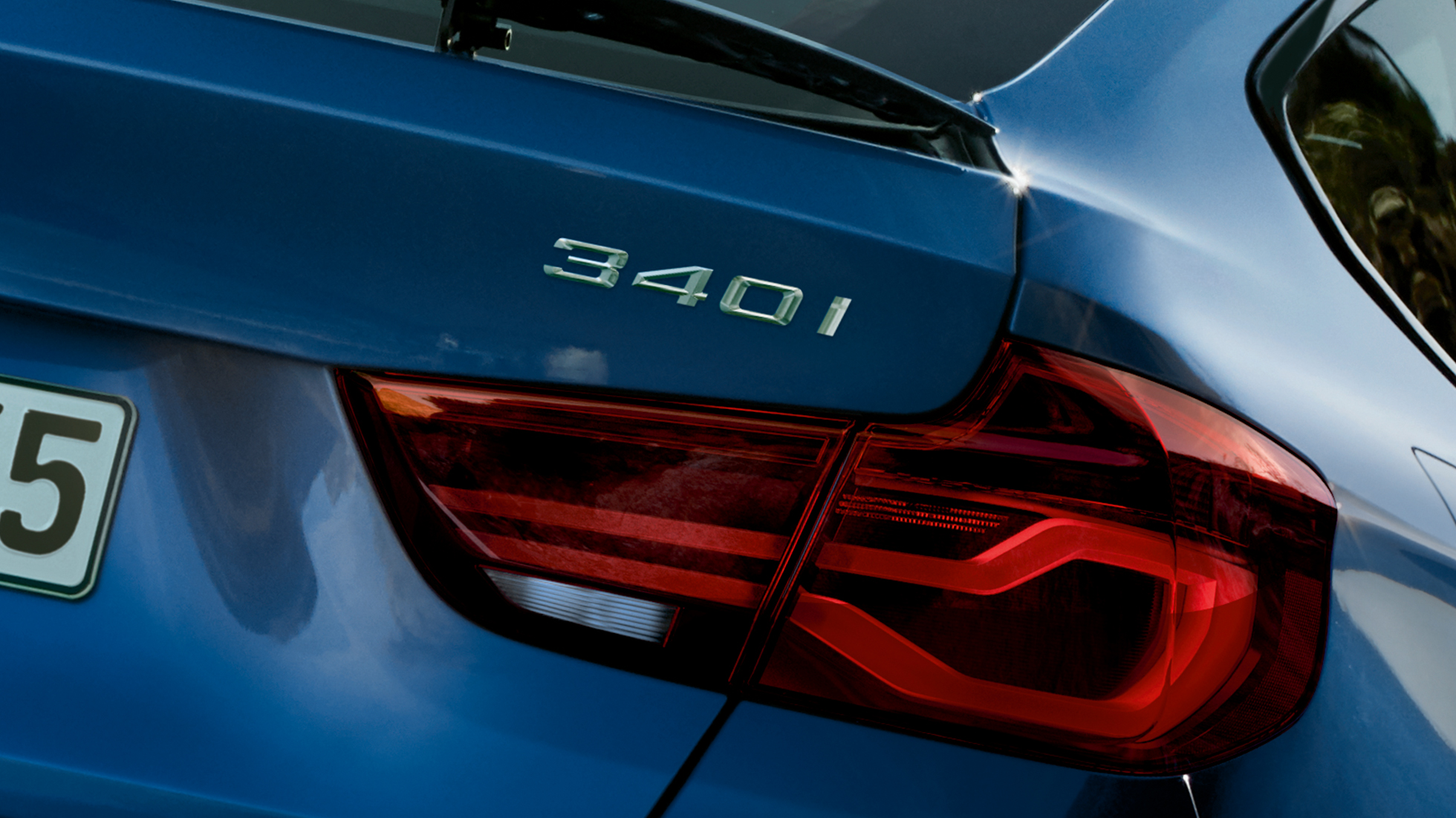BMW radu 3 Gran Turismo, názov modelu na zadnej časti BMW radu 3 Gran Turismo, názov modelu na zadnej časti