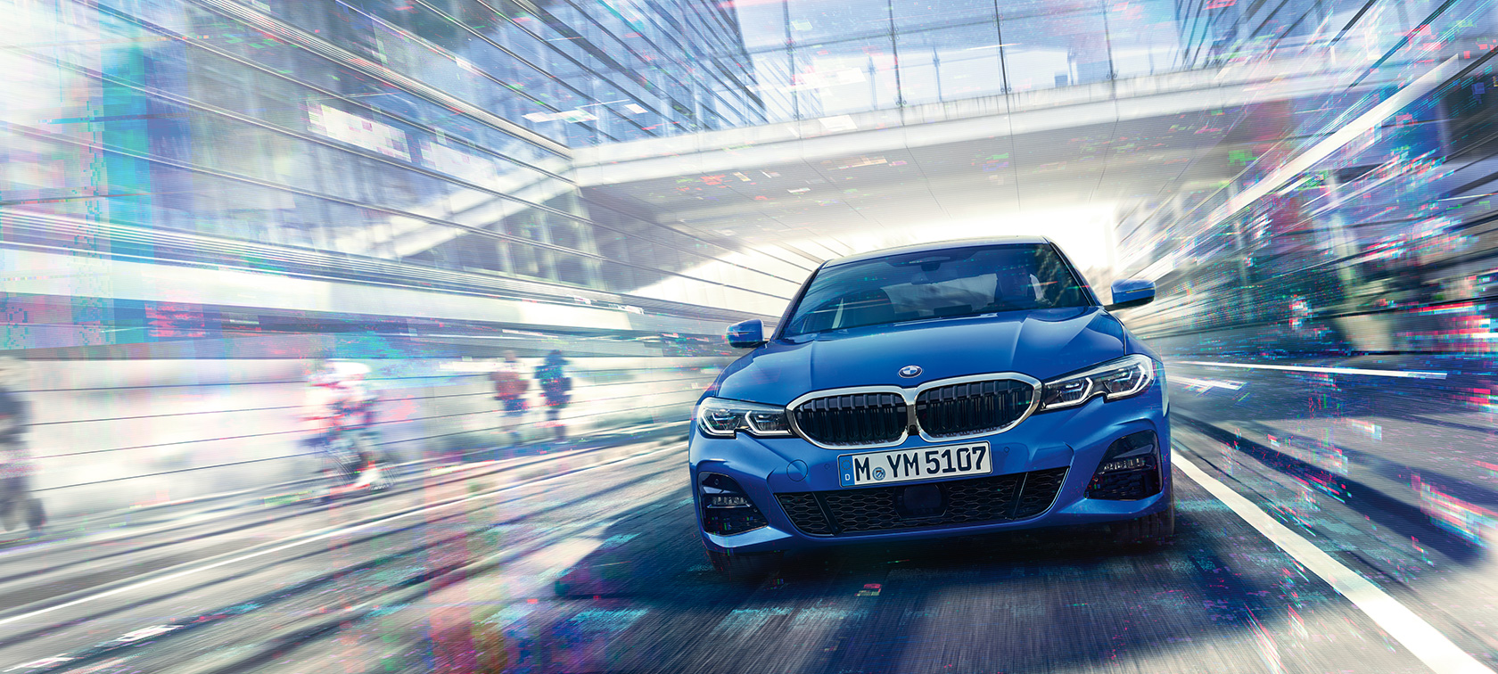 BMW radu 3 Sedan, predný pohľad. BMW radu 3 Sedan, predný pohľad.