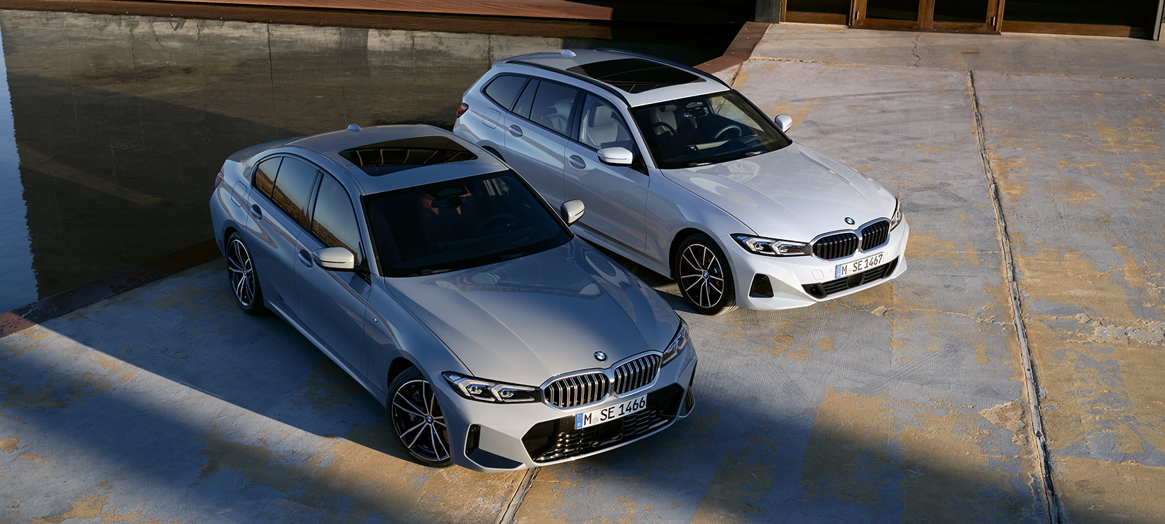 BMW radu 3 Sedan G20 predný pohľad v horách Modely BMW radu 3 BMW radu 3 Sedan G20 predný pohľad v horách