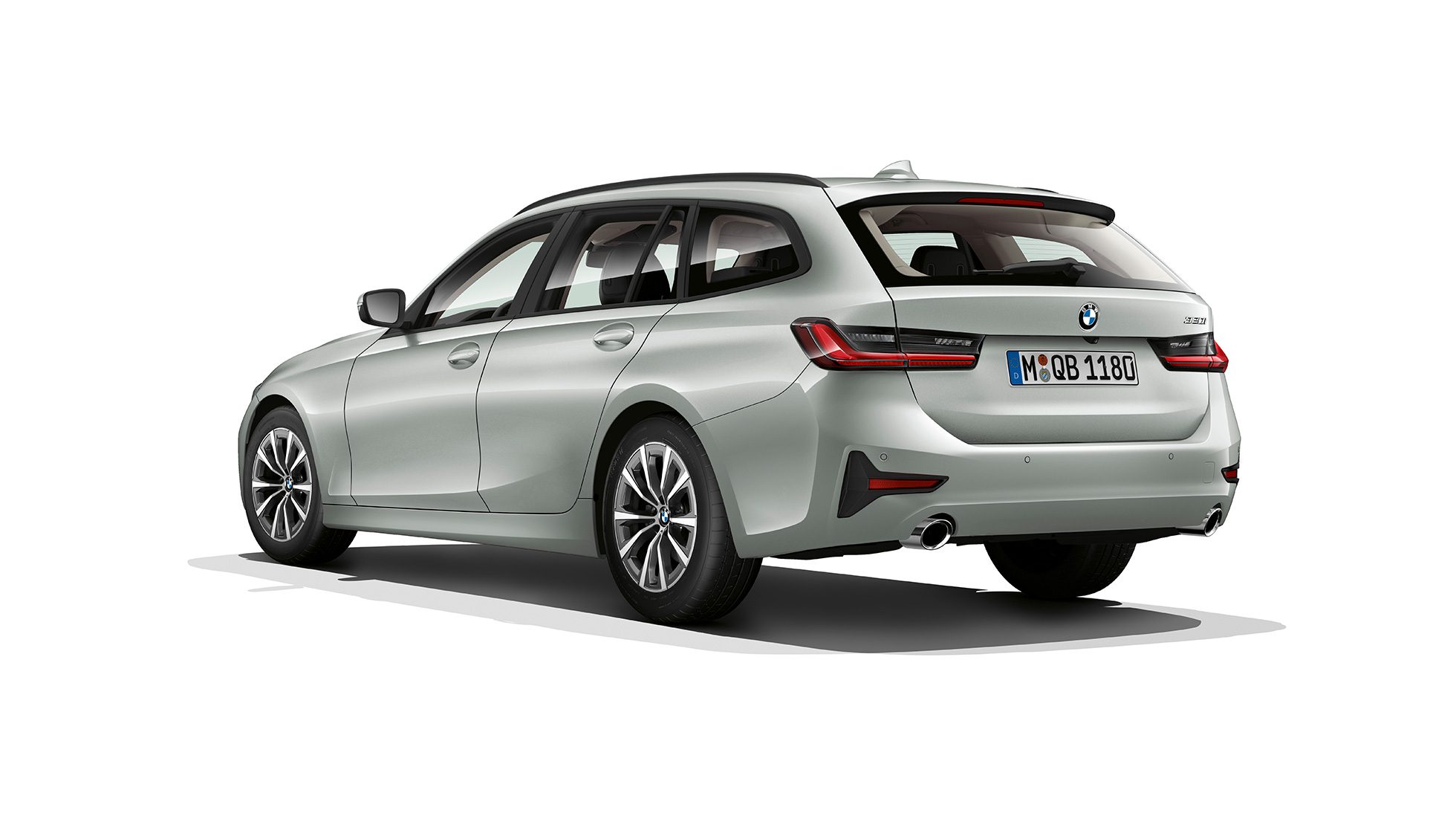 Model Advantage, trojštvrťový zadný pohľad BMW radu 3 Touring, model Advantage, trojštvrťový zadný pohľad