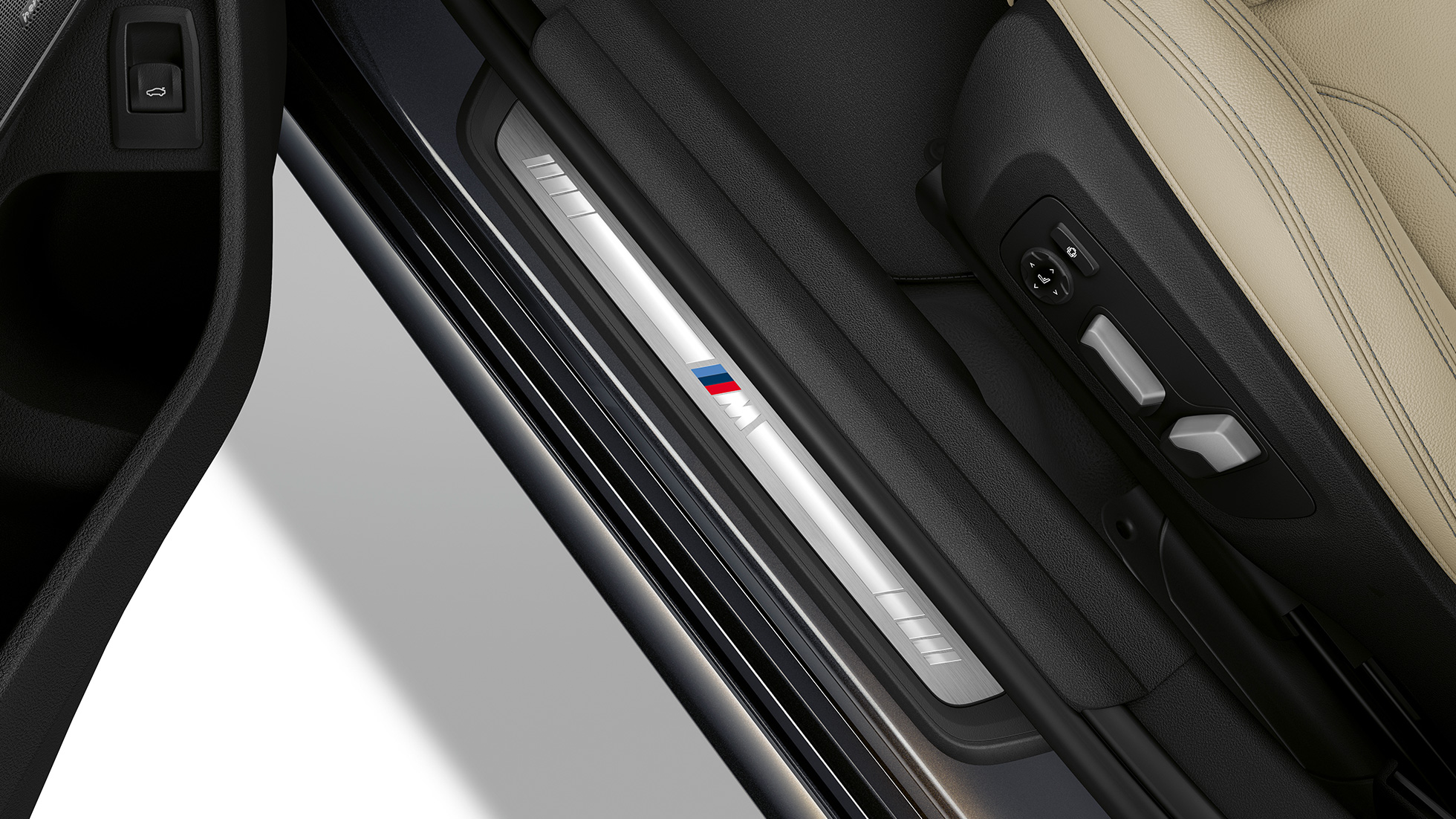 Model M Sport prahové lišty dverí BMW radu 3 Touring, model M Sport, prahové lišty dverí