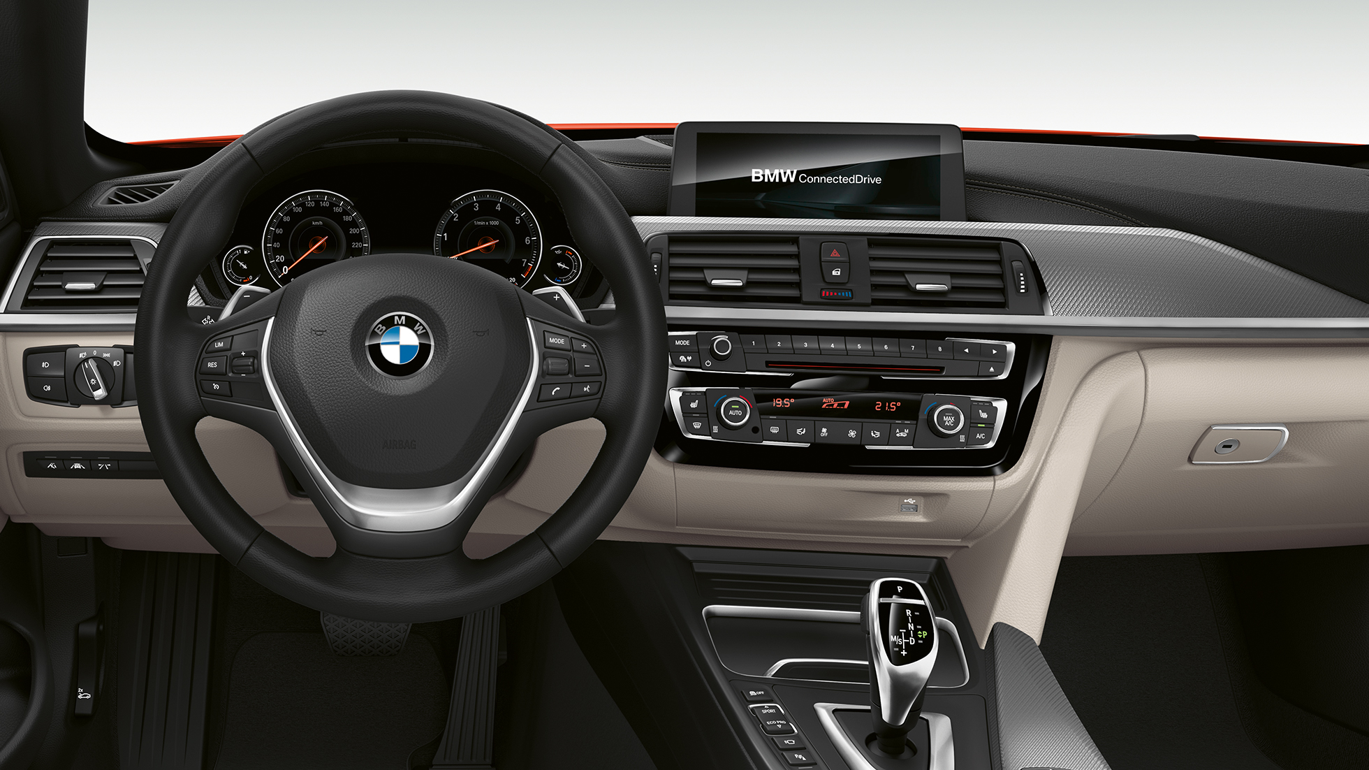 BMW radu 4 Cabrio, model Luxury Line, kokpit BMW radu 4 Cabrio, model Luxury Line, kokpit