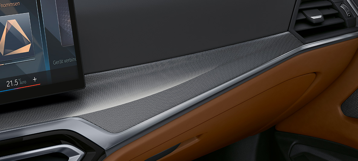 BMW Individual interiérové lišty Aluminium Fabric vysokolesklé s ozdobnými lištami Pearl Chrome BMW radu 4 Cabrio Individual G23 2020 interiér BMW Individual interiérové lišty Aluminium Fabric vysokolesklé s ozdobnými lištami Pearl Chrome BMW radu 4 Cabrio Individual G23 2020 interiér