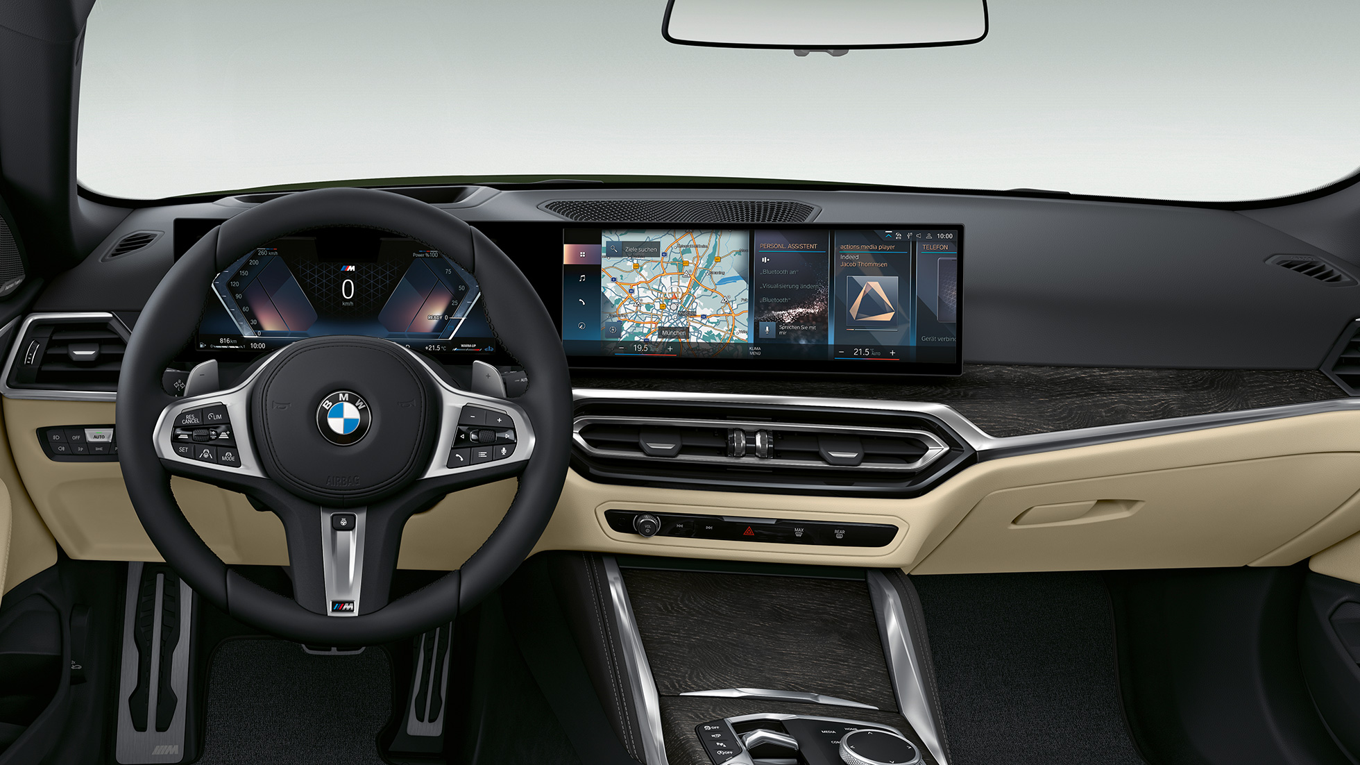 Kokpit BMW radu 4 Cabrio Model M Sport G23 2020 BMW radu 4 Cabrio G23 2020 Model M Sport interiér kokpit