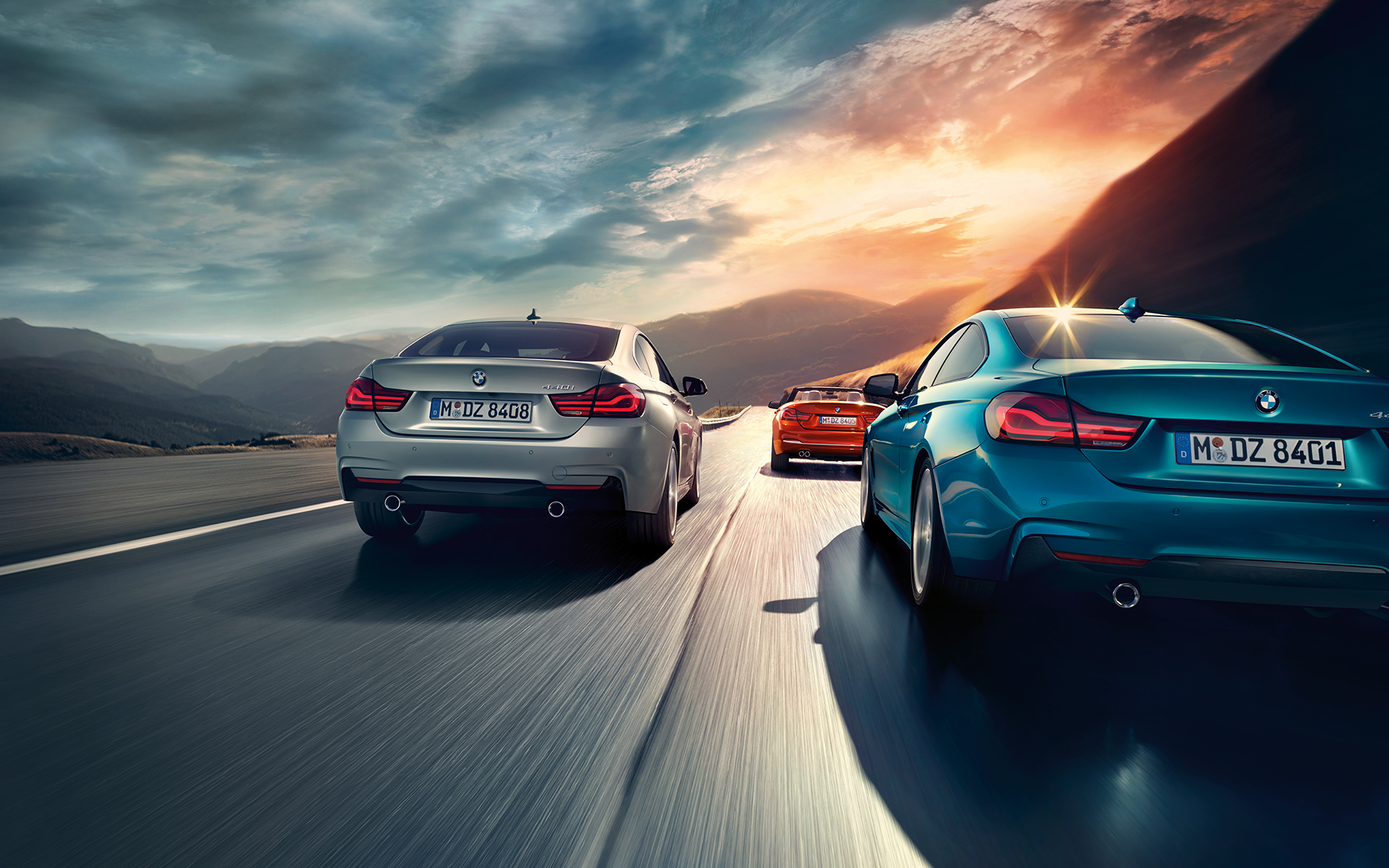 BMW radu 4 Gran Coupé, BMW radu 4 Coupé, BMW radu 4 Cabrio zozadu BMW radu 4 Gran Coupé, BMW radu 4 Coupé, BMW radu 4 Cabrio zozadu