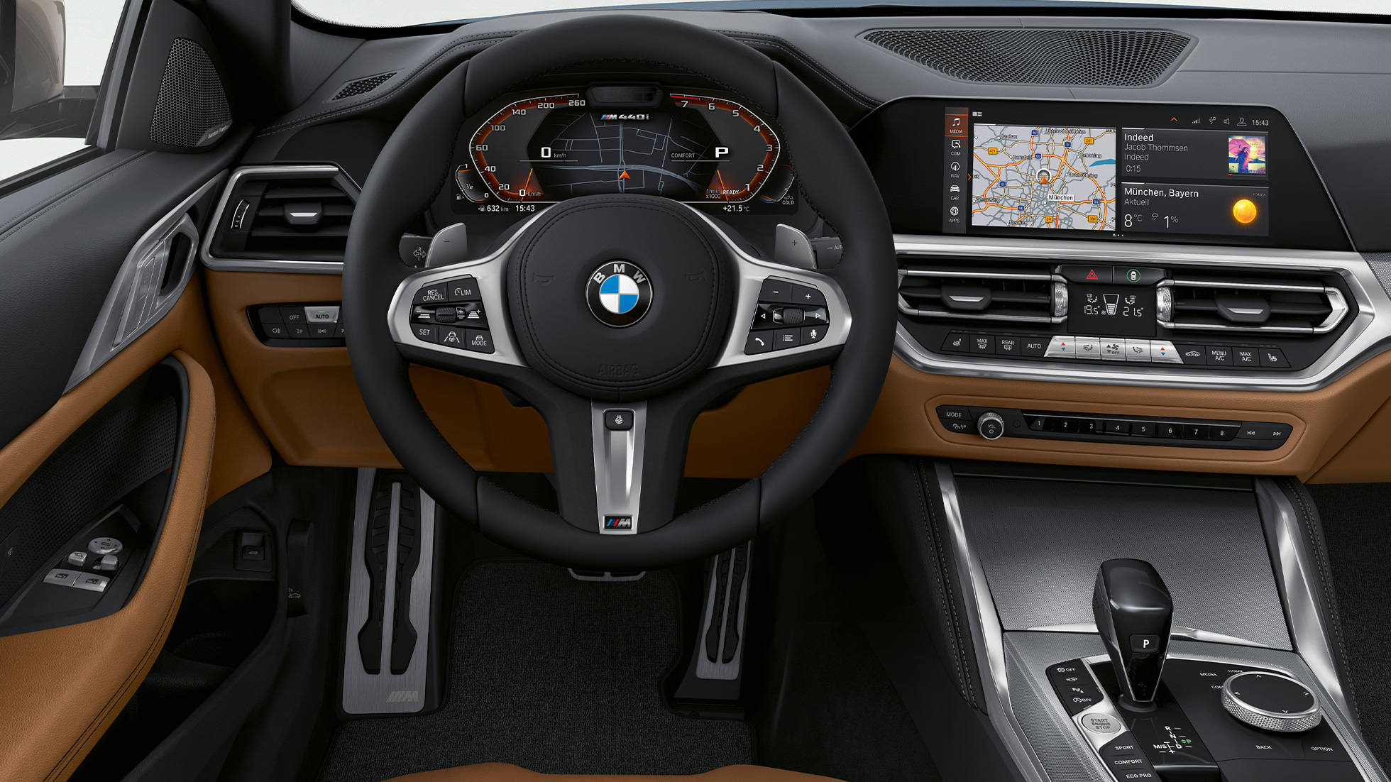 Kokpit BMW radu 4 Coupé G22 2020 BMW radu 4 Coupé G22 2020 interiér kokpit