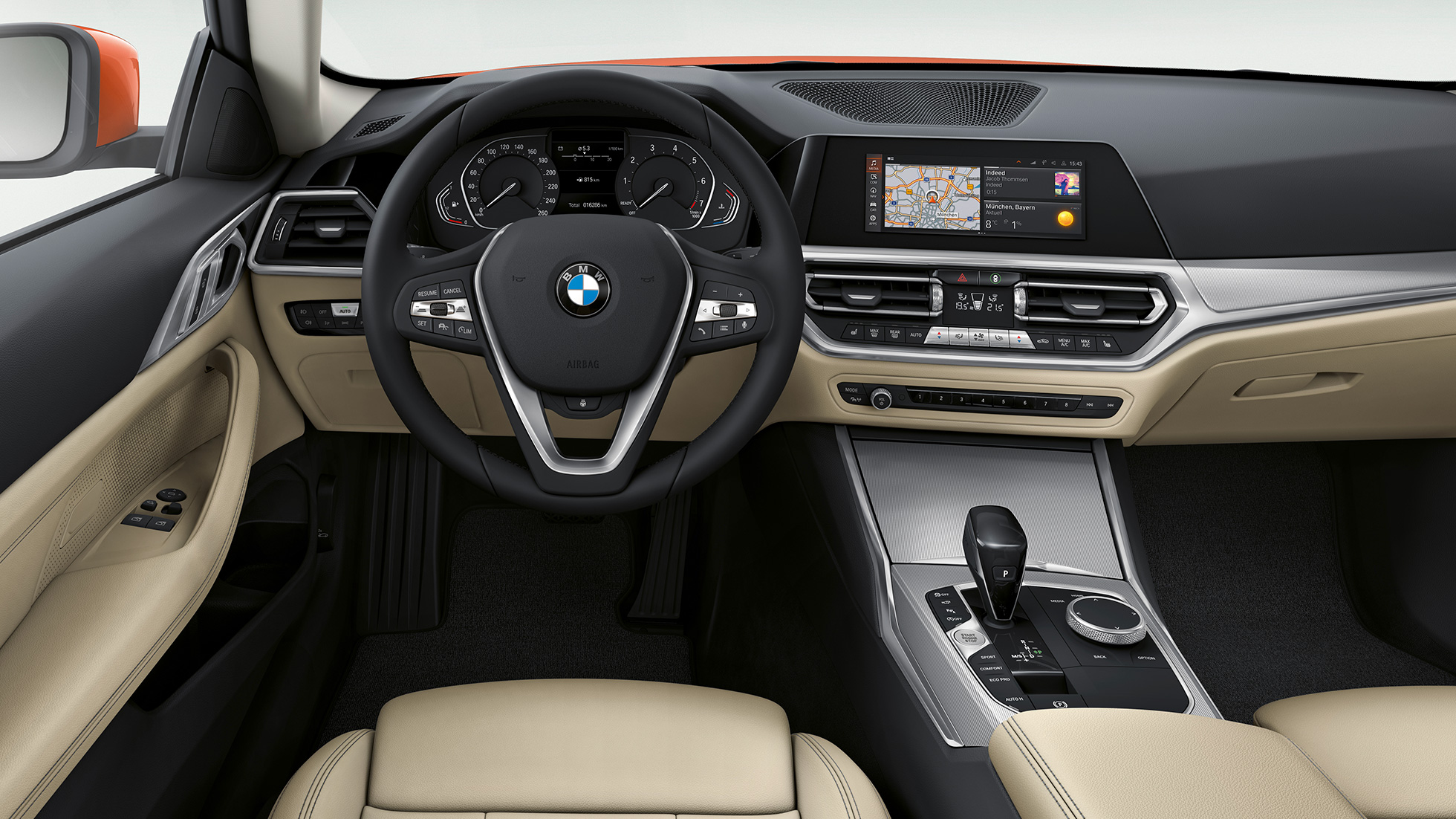 BMW radu 4 Coupé základná výbava G22 2020 BMW radu 4 Coupé G22 2020 základná výbava interiér
