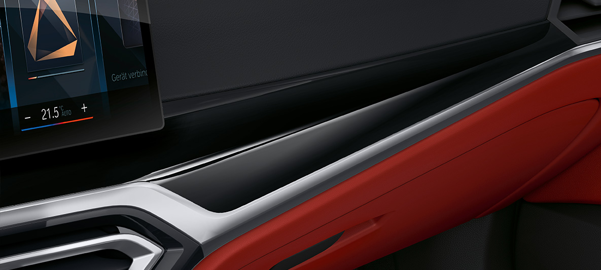 Interiérové lišty Piano Finish Black BMW radu 4 Gran Coupé G26 2021 interiér BMW Individual interiérové lišty Piano Finish Black BMW radu 4 Gran Coupé G26 2021 interiér