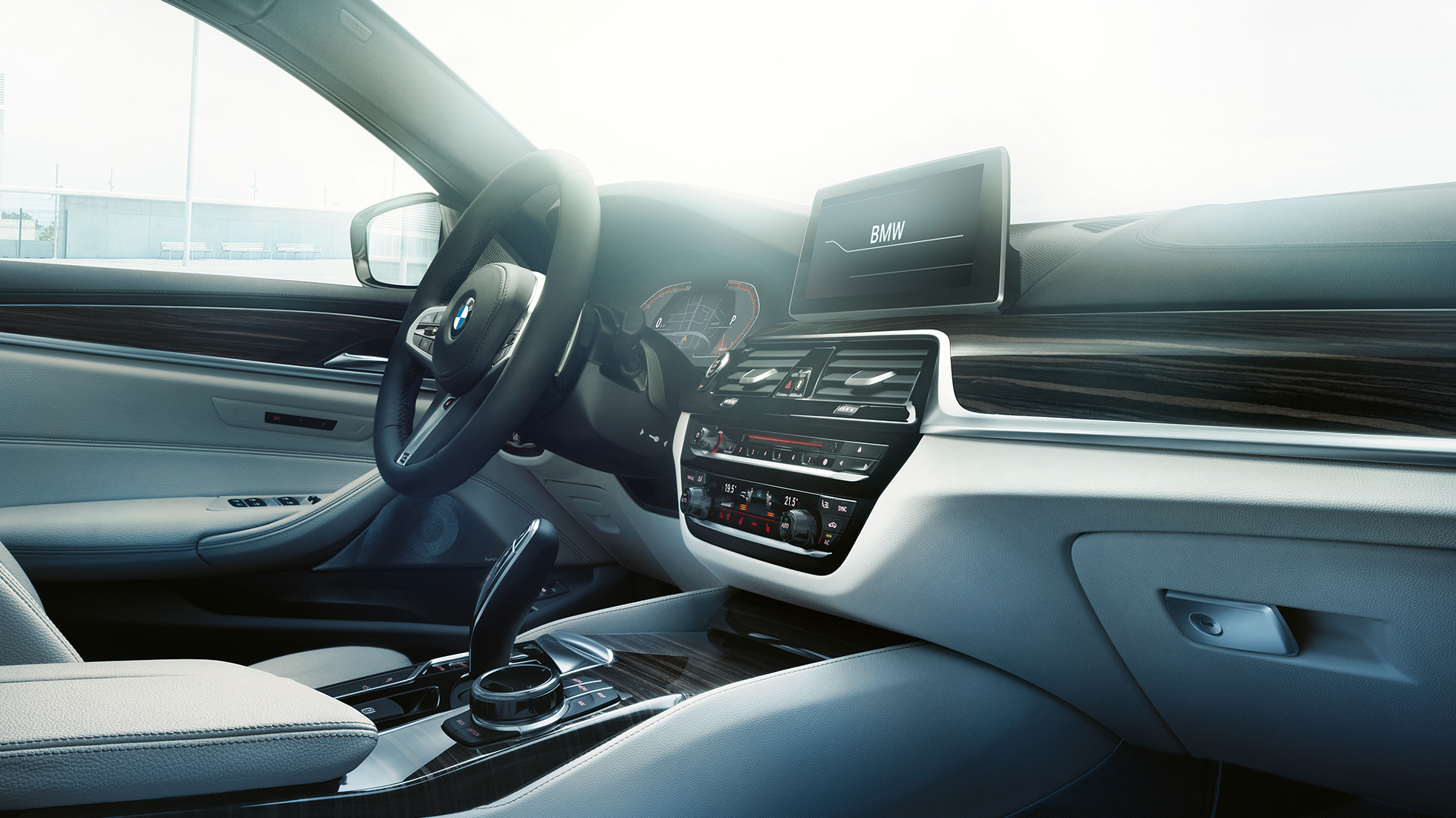 Kokpit BMW radu 5 Sedan Kokpit BMW radu 5 Sedan to najlepšie 540i Sedan G30 metalíza Bluestone interiér