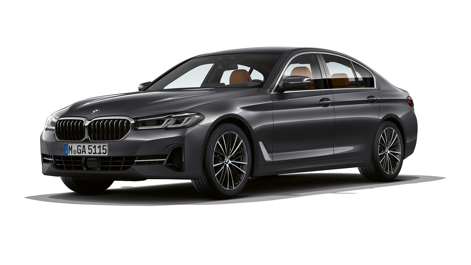BMW radu 5 Sedan G30 základná výbava BMW radu 5 Sedan 540i G30 2020 základná výbava Sophisto Grey predobočný pohľad