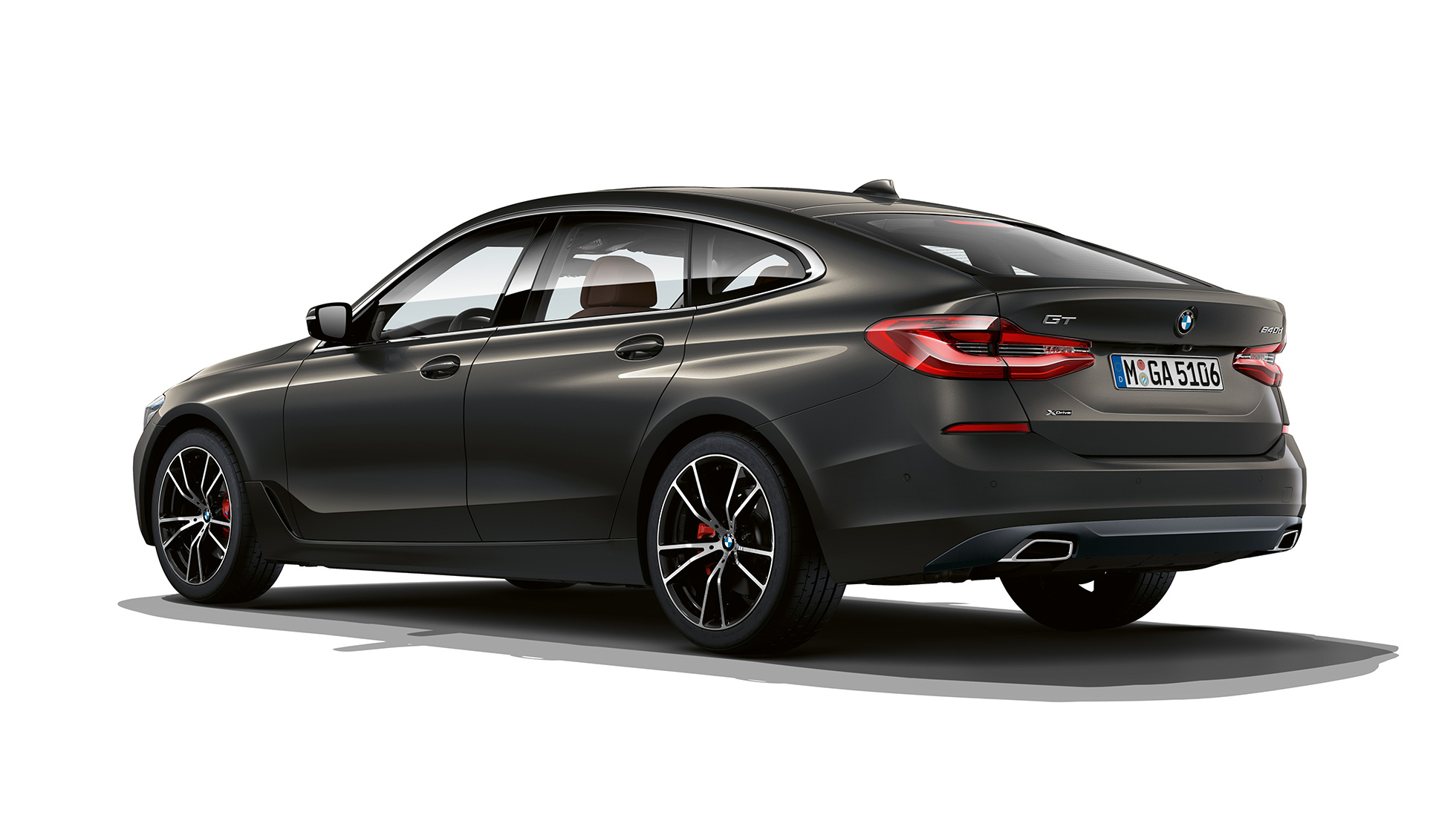 Zadná časť BMW radu 6 Gran Turismo Luxury Line G32 2020 BMW radu 6 Gran Turismo G32 640d xDrive 2020 Luxury Line Dravite Grey zadobočný pohľad