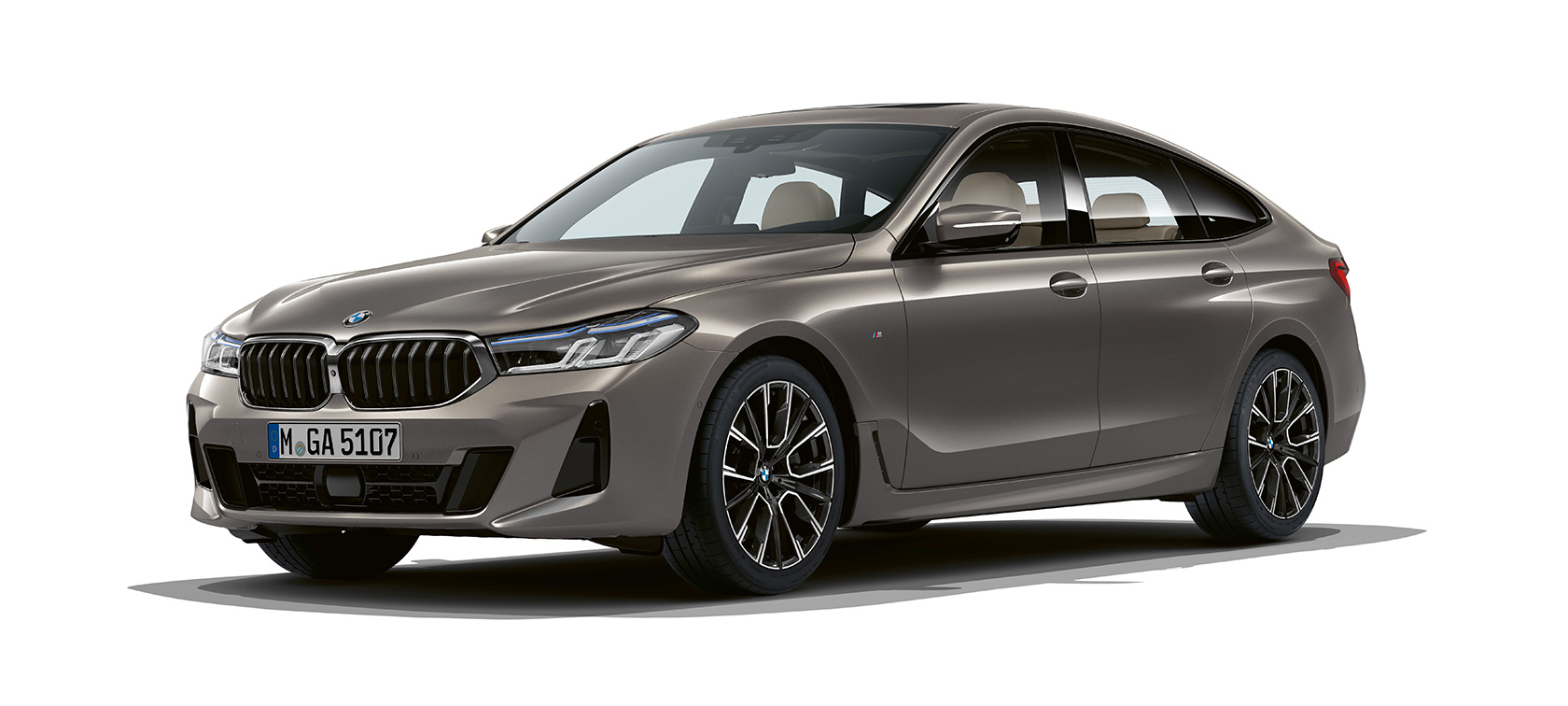 BMW radu 6 Gran Turismo G32 2020 BMW radu 6 Gran Turismo 640i xDrive G32 2020 Bernina Grey predobočný pohľad statický