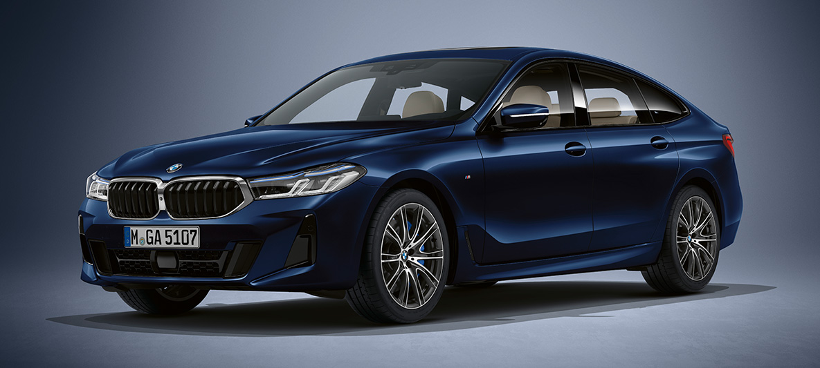 BMW Individual metalíza Tanzanite Blue BMW radu 6 Gran Turismo G32 2020 BMW Individual metalíza Tanzanite Blue BMW radu 6 Gran Turismo G32 2020 predobočný pohľad statický