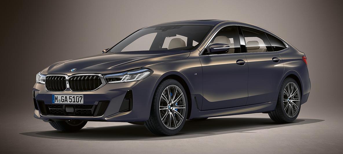 BMW Individual metalíza Tanzanite Blue BMW radu 6 Gran Turismo G32 2020 BMW Individual metalíza Tanzanite Blue BMW radu 6 Gran Turismo G32 2020 predobočný pohľad statický