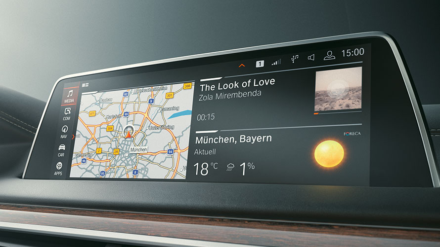 BMW radu 7 Sedan G11 G12 2019 Microsoft Office 365 BMW radu 7 Sedan G11 G12 2019 iDrive displej Microsoft Office 365