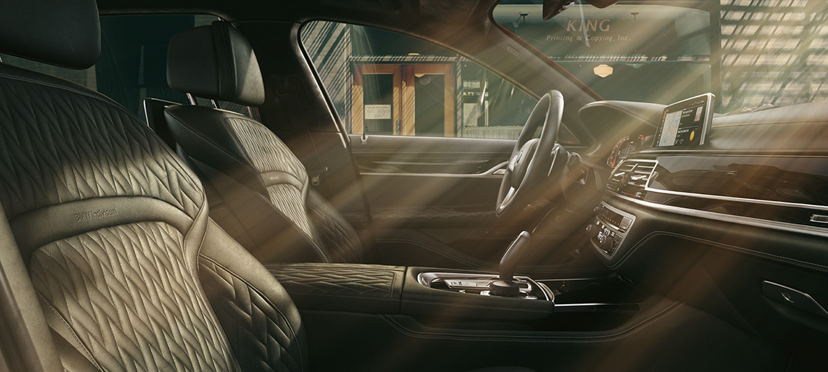 BMW radu 7 Sedan G11 G12 interiér celokožené čalúnenie BMW radu 7 Sedan G11 G12 interiér celokožené čalúnenie Merino Black
