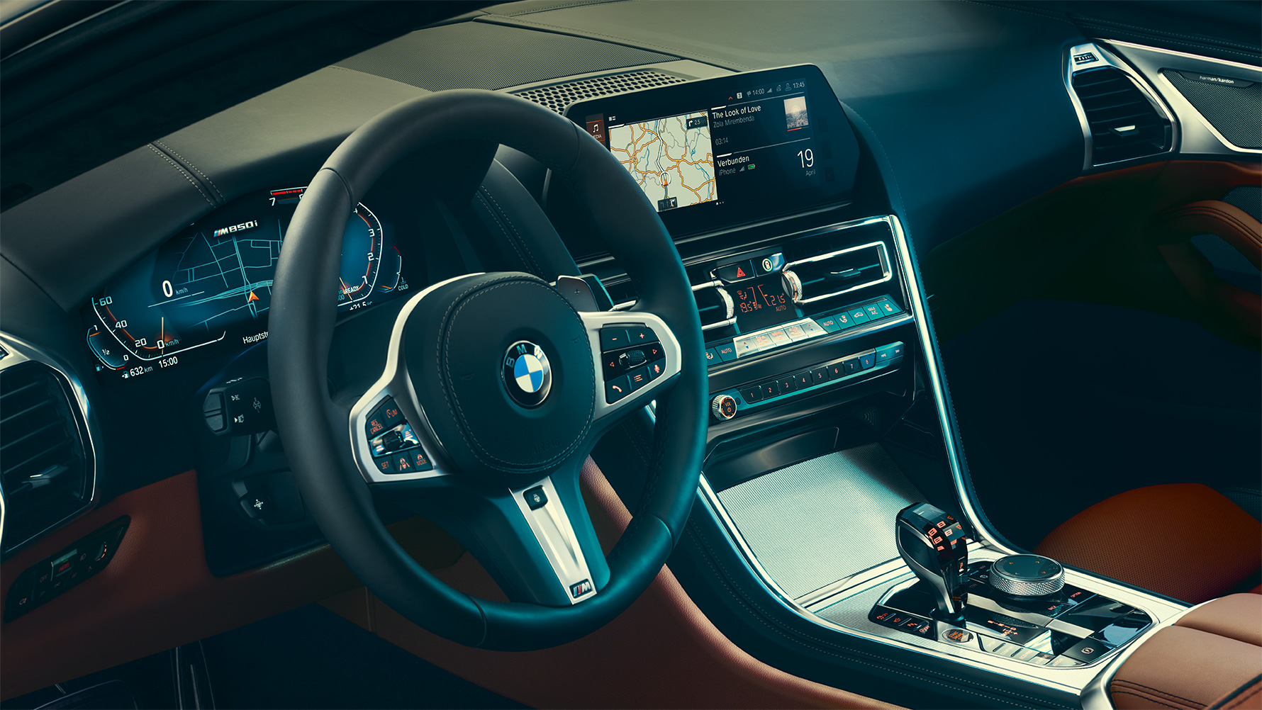 BMW radu 8 Coupé, kokpit Detail na kokpit BMW radu 8 Coupé.