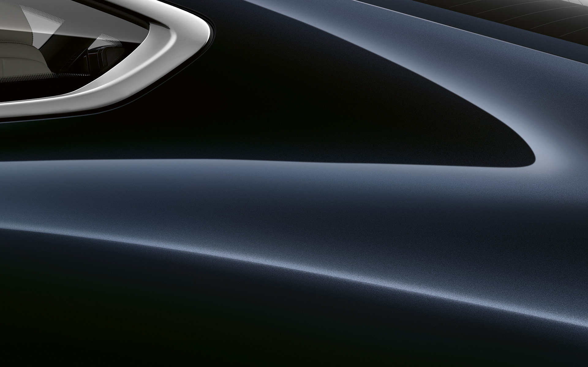 BMW radu 8 Coupé, detail na C-stĺpik Detail na C-stĺpik BMW radu 8 Coupé v metalíze Carbon Black.