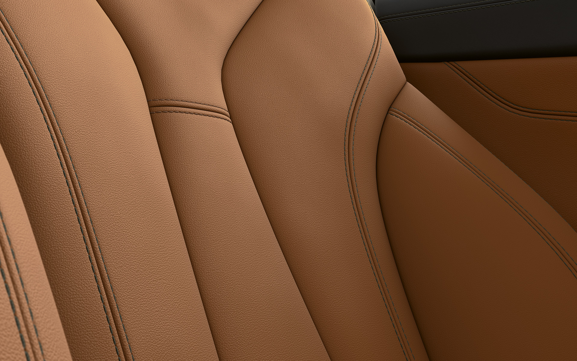 BMW radu 8 Coupé, čalúnenie Detail na čalúnenie s prešívaním v BMW radu 8 Coupé.