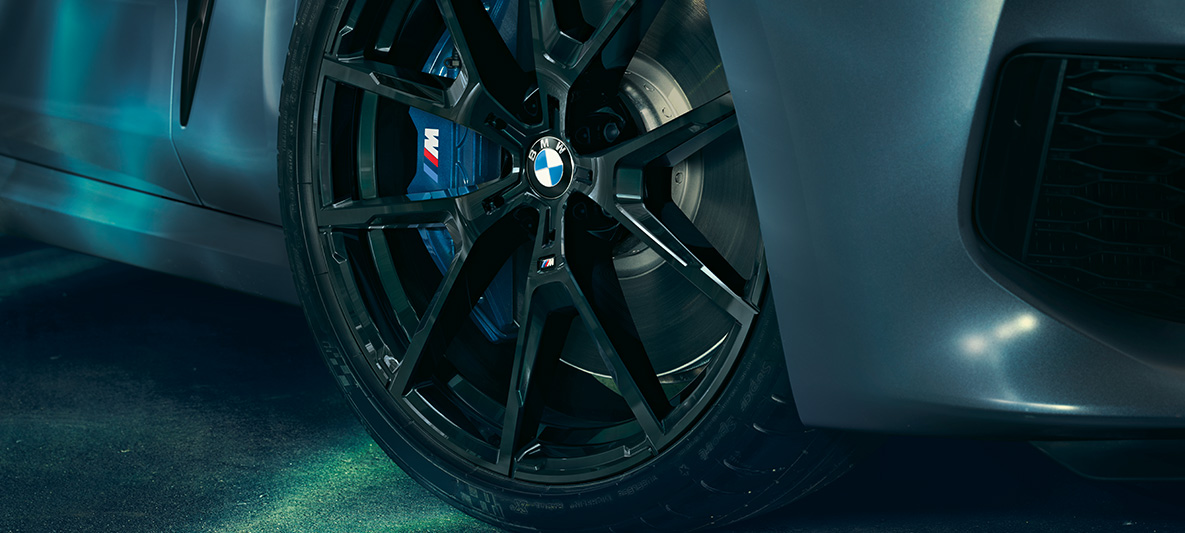 BMW M850i Coupé First Edition, detail kolesa 20” disk kolesa z ľahkej zliatiny modelu BMW M850i Coupé First Edition