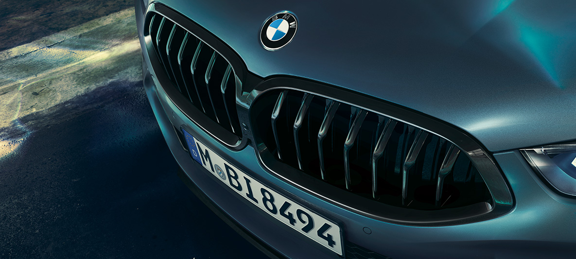 BMW M850i Coupé First Edition, BMW mriežka chladiča v tvare ľadvinky Detail mriežky chladiča v tvare ľadvinky BMW modelu BMW M850i Coupé First Edition