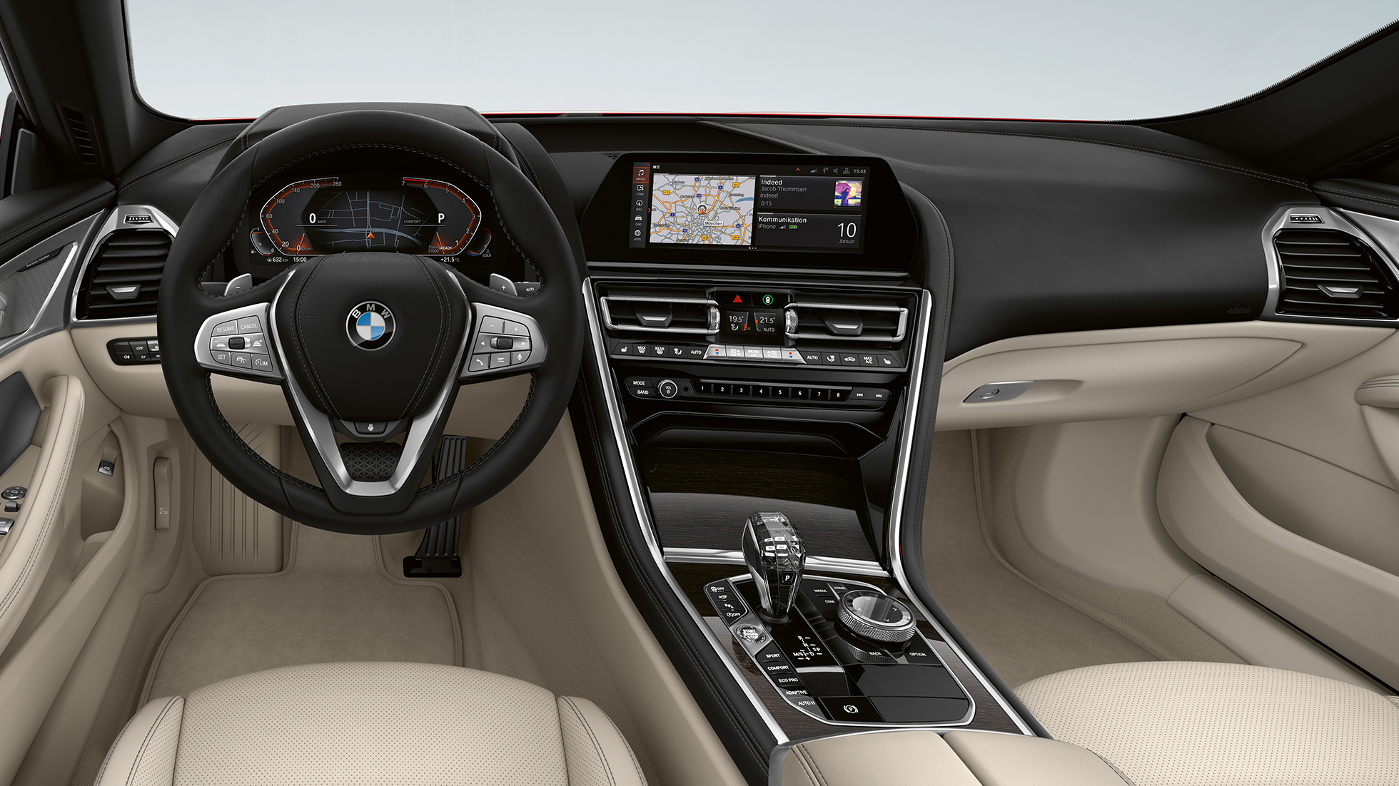 Základný model kokpit BMW radu 8 Gran Coupé, základný model kokpit