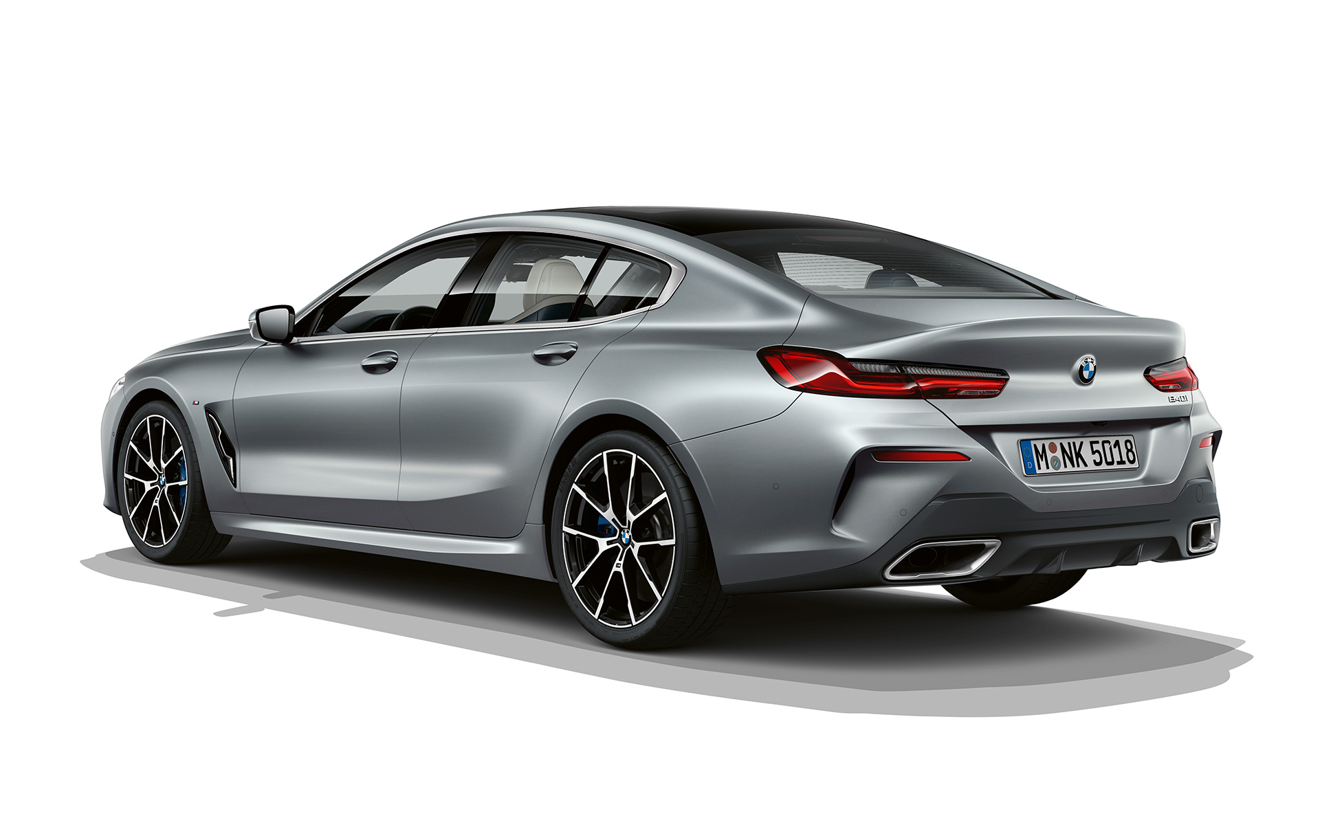 Frozen Temptation trojštvrťový zadný pohľad BMW radu 8 Gran Coupé, Frozen Temptation trojštvrťový zadný pohľad