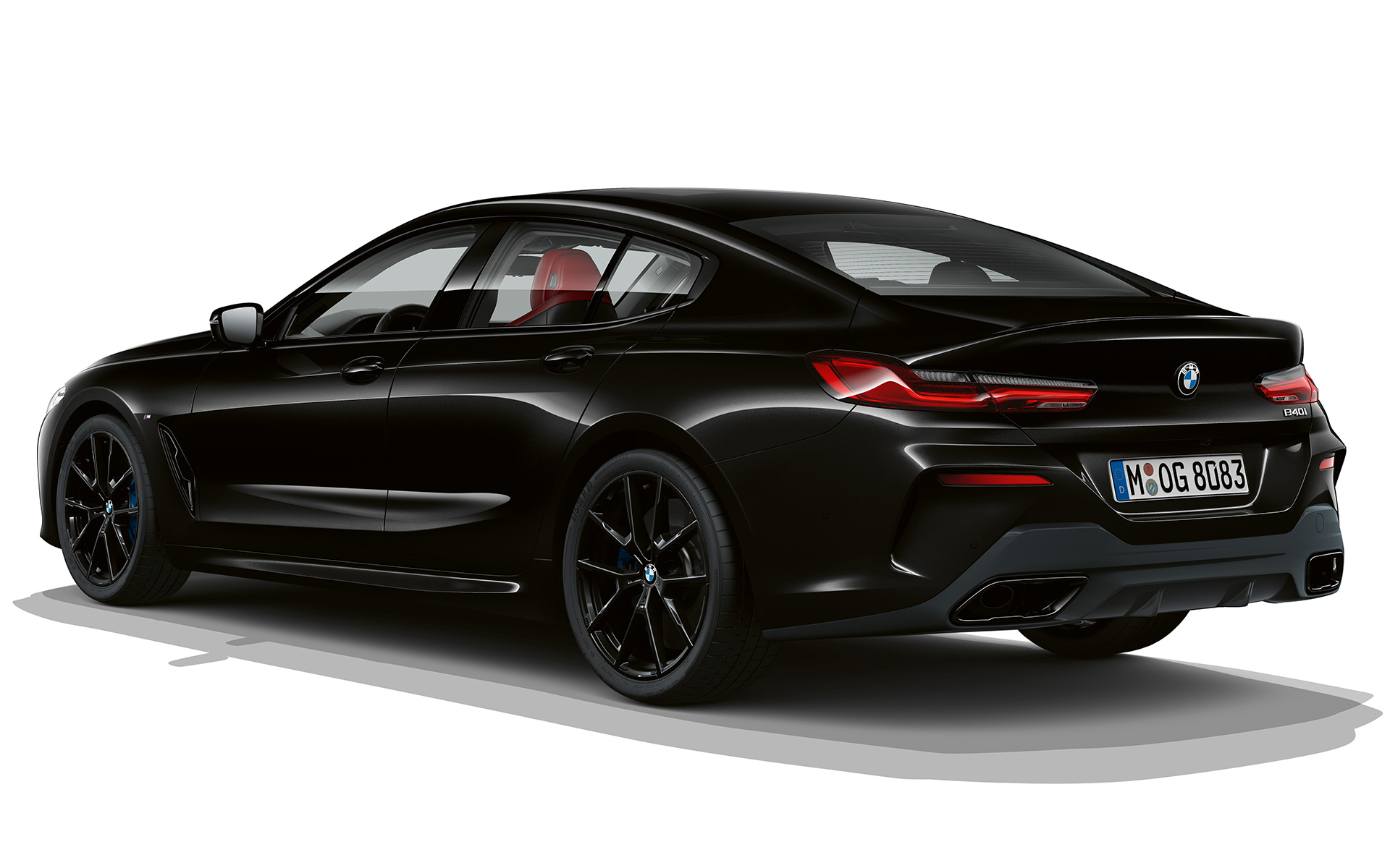 Dark Seduction trojštvrťový zadný pohľad BMW radu 8 Gran Coupé, Dark Seduction trojštvrťový zadný pohľad