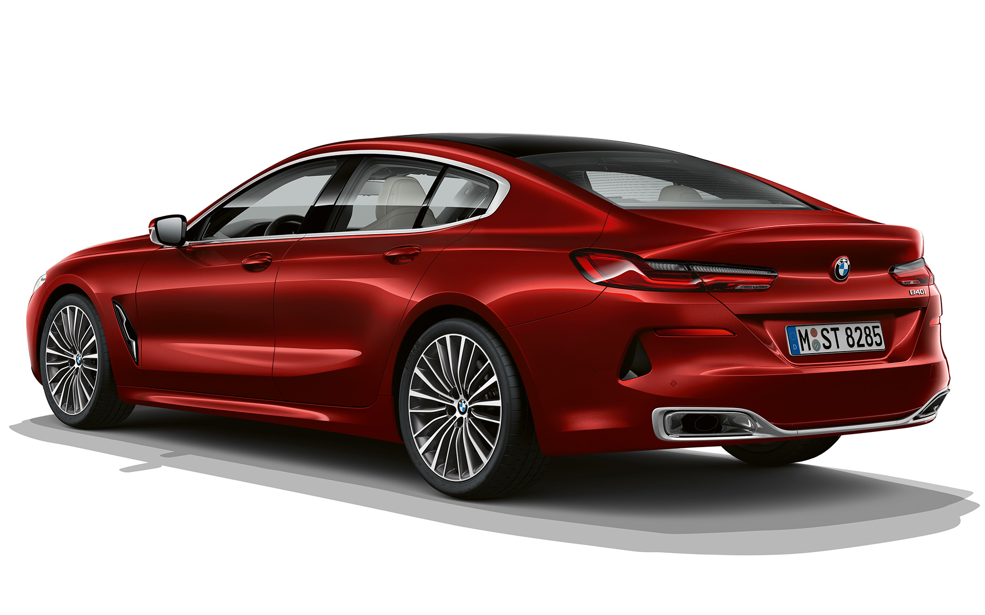 Impulsive Heat trojštvrťový zadný pohľad BMW radu 8 Gran Coupé, Impulsive Heat trojštvrťový zadný pohľad