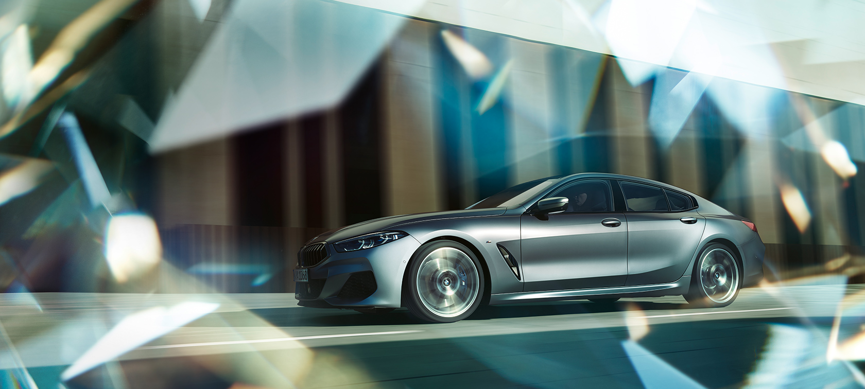 BMW radu 8 Gran Coupé, inšpirácia BMW radu 8 Gran Coupé, bočný pohľad počas jazdy, inšpirácia
