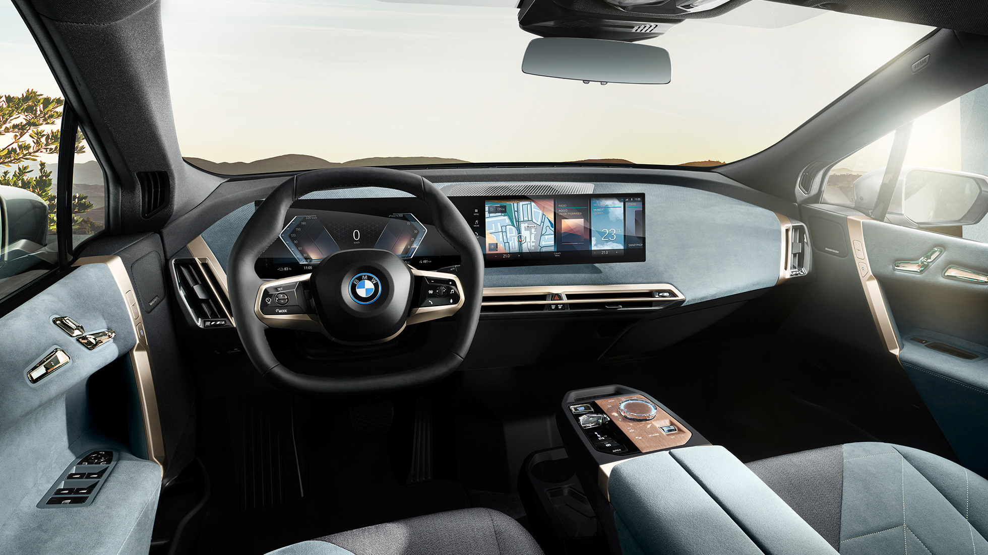 BMW iX i20 kokpit interiér BMW iX i20 kokpit interiér