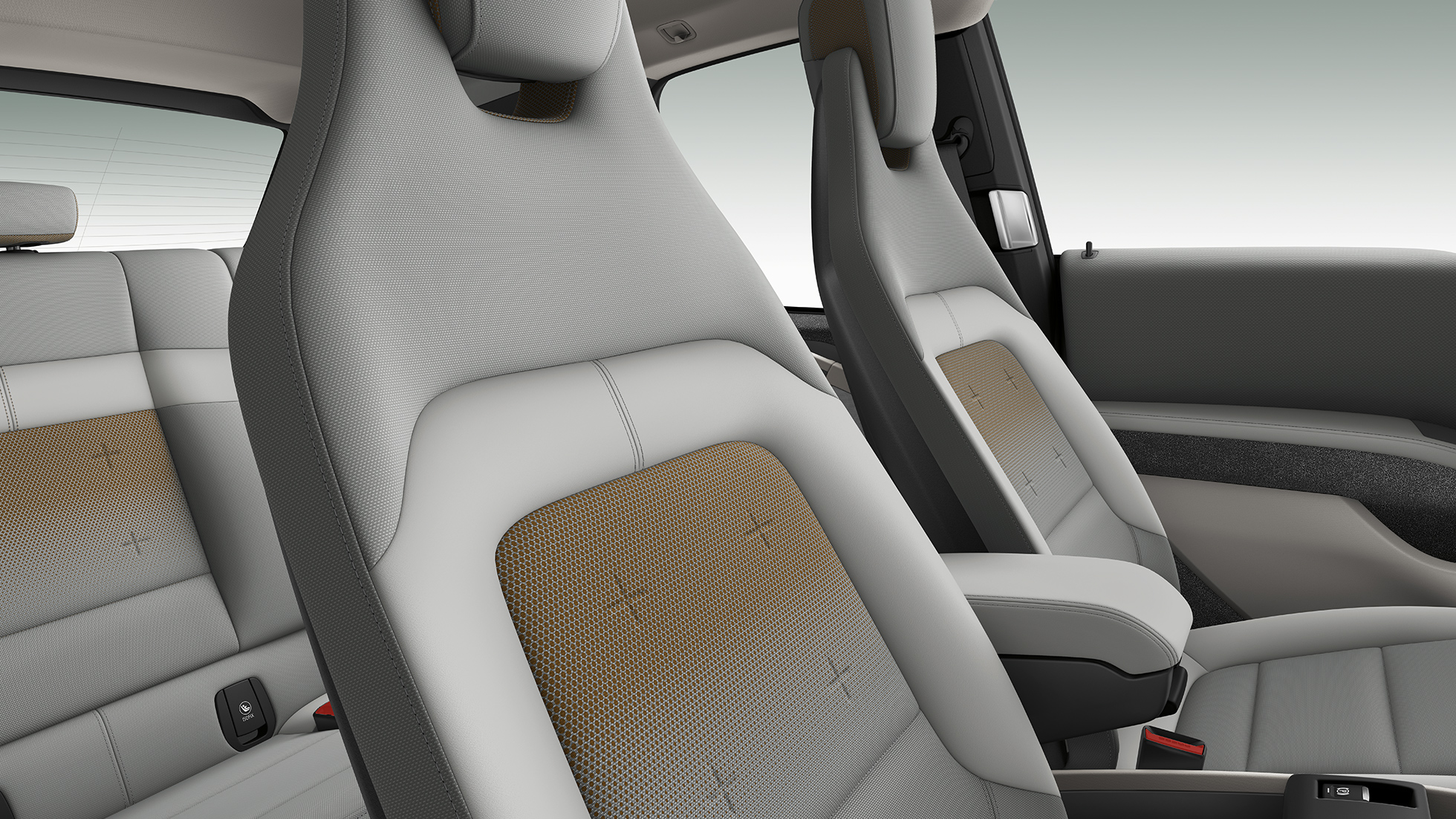 BMW i3 2018 sedadlá BMW i3 I01 2018 interiér sedadlá