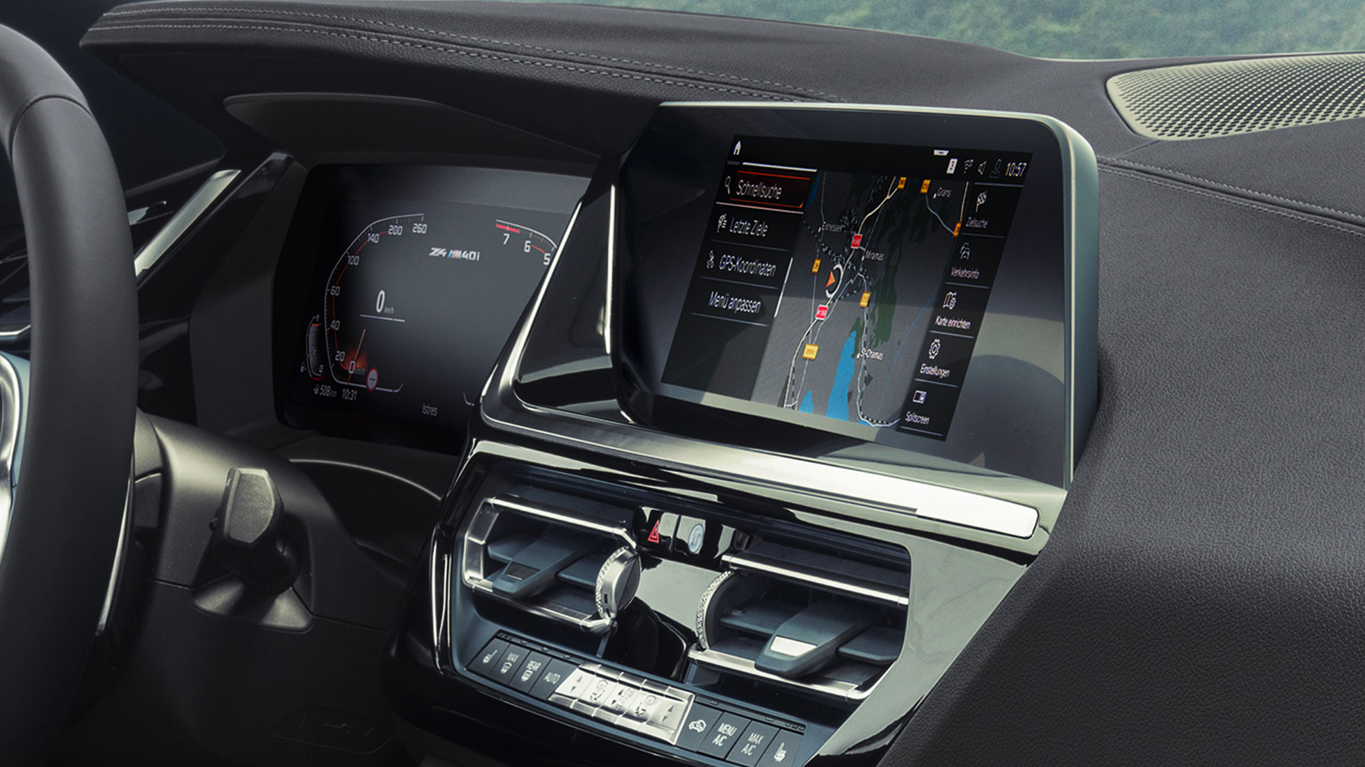 BMW Intelligent Personal Assistant BMW Z4 M40i G29 BMW Intelligent Personal Assistant BMW Z4 Roadster M40i G29 2019 Displej systému iDrive