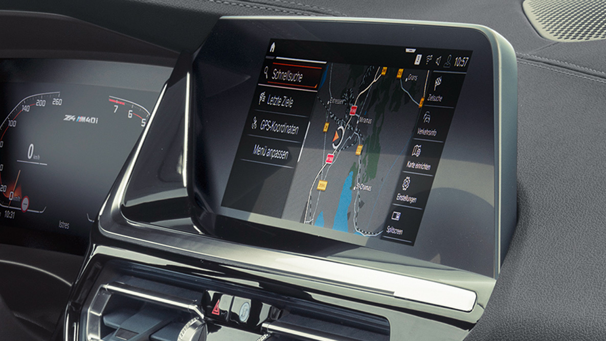 BMW Intelligent Personal Assistant BMW Z4 M40i Roadster G29 BMW Intelligent Personal Assistant BMW Z4 M40i Roadster G29 2019 Displej systému iDrive